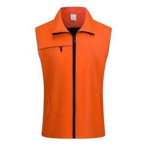 เสื้อนอกสำหรับกิจกรรมส่งเสริมการขายสำหรับสมาชิกเสื้อกั๊กสีแดงเครื่องแบบทำงานอาสาสมัครระดับสูงปรับแต่งโลโก้ได้ตามต้องการ - Product Image 4