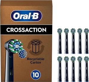<b>Oral</b>-<b>B</b> <b>Pro</b> Cross Action Electric Toothbrush Head Soft X-Shape Angled Effective Removal Appropriate Kids Pack <b>10</b> Toothbrush Heads - Product Image 2