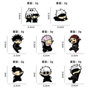 Bros Pin Enamel Anime Jujutsu Kaisen untuk Wanita, Lencana Jeans, Bros untuk Pakaian, Aksesoris Perhiasan, Perhiasan Fashion, Hadiah - Product Image 2