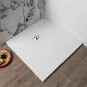 Plato de Ducha Cuadrado de Resina Milano Blanco 80x80, Producto Elegante para Baños - Product Image 2