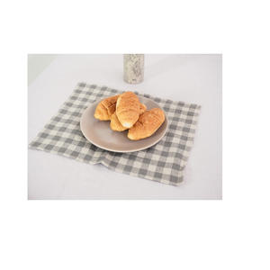 100% coton noir couleur côtelé écologique napperons pour cuisine décoration de la maison réutilisable durable de haute qualité - Product Image 6