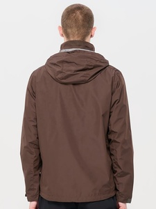 Oem Autumn Nylon Brown Hooded <b>Mens</b> Sports Custom Windbreak <b>Running</b> <b>Jacket</b> Windcheater /hooded Windbreaker Stand Collar Zipper - Product Image 4