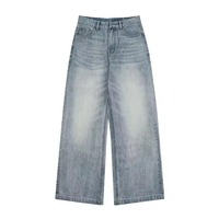 Pantalones Vaqueros de Mezclilla Holgados para Hombre, Estilo Casual Urbano, Hip Hop, con Múltiples Bolsillos, Jeans Cargo