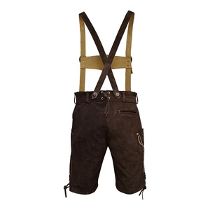 Haute Qualité Hommes Damen Kurz Trachten Lederhosen - Okoberfest Shorts - Bavarian - Product Image 2