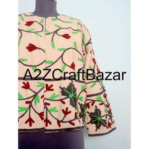 Classy Style Women Embroidered Cotrise <b>Jacket</b> <b>Short</b> Winter Coat Wholesale Traditional Fashion Outerwear For Women - Product Image 2