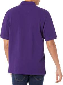 Camiseta de polo de golf de manga corta sólida para hombre, camiseta de polo de punto lisa de 210g/m2 - Product Image 3