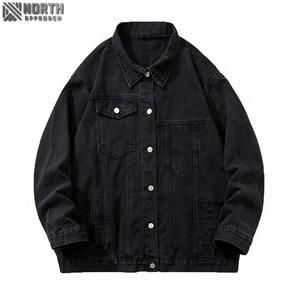 Veste en jean vintage Oem personnalisée manteaux délavés décontractés Streetwear vestes pour hommes col montant vestes en jean respirant - Product Image 2