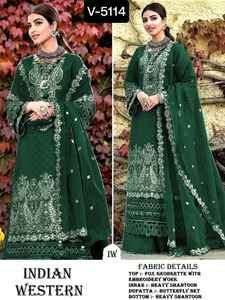 Vente chaude Nouveau Pakistanais Taille Libre Robe Designer Salwar Kameez Broderie Pakistanaise et Indienne Élégante Femmes Robe et Kurtis - Product Image 5