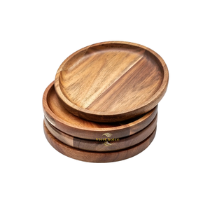 Natural Wooden Decorative <b>Plate</b> Smooth Finish For Home Decor And Retail Display - Product Image 1