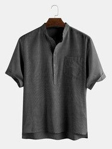 เสื้อเชิ้ตแขนยาวลายสก๊อตคลาสสิกสำหรับผู้ชายเสื้อเชิ้ตลายตารางแขนยาวมีกระเป๋าหน้าอก - Product Image 6