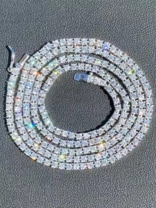 Good Quality Hip Hop Cuban Chain Fine Jewelry Lab Grown Round Diamond Cuban Chain for Mens and Women - Product Image 6