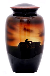 โกศเผาศพอลูมิเนียมคลาสสิกสำหรับผู้ใหญ่พร้อมการตกแต่งในร่มที่มีสีสันสวยงามใช้เก็บขี้เถ้าศพ - Product Image 6