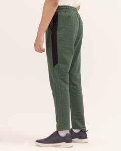 Prix de gros couleur unie 100% coton pantalon de survêtement évasé personnalisé hommes amples pantalon de jogging évasé hommes - Product Image 2