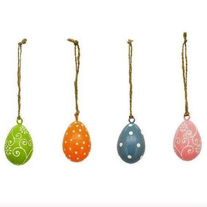 Oeufs de Pâques en verre soufflé personnalisés ornements suspendus pour la décoration de cadeaux de Pâques fournitures de fête - Product Image 1