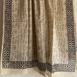 Jaipur bloque de mano impreso 100% bufanda de algodón Jaipur tradicional hecho a mano bufanda transpirable Boho Chic hecho a mano suave bufanda de algodón - Product Image 1