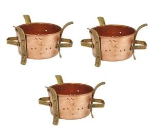 Gril/poêle/chauffage Angeethi en cuivre fiable Mélange élégant et parfait pour la chaleur Installation de table extérieure intégrée - Product Image 6