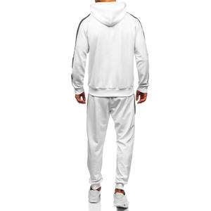 Chándal personalizado para correr, chándal de 100% poliéster, conjunto de mallas deportivas para gimnasio, chándales con capucha y cremallera completa para hombre - Product Image 2