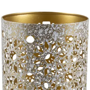 Portavelas de hierro único de hormigón elegante negro recubierto portátil Metal vela tarro decoración del hogar para Navidad - Product Image 3