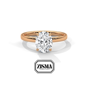 Anillo de diamantes de laboratorio ovalado de Estilo Vintage DEF VVS IGI GIA Certificado en 14K 18K 10K oro o plata 925 proveedor de joyería personalizada ética - Product Image 2