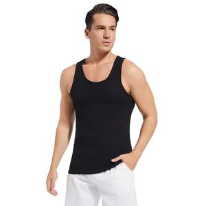 Camiseta interior de longitud larga para hombre, 100% de algodón, transpirable, que absorbe la humedad, ajustada, elástica, peso ligero - Product Image 3