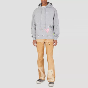 Sudaderas con capucha desgastadas para hombre, estilo Vintage, sudaderas con capucha transpirables y ecológicas para hombre, etiqueta personalizada y diseño personalizado - Product Image 3