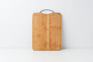 Planche à découper en bambou pour la cuisine avec poignée, plateau en bois pour fruits et aliments, pour couper le steak et le pain - Product Image 6