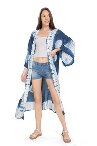 Nouvelle arrivée, robe longue d'été pour femmes, col en V, manches longues, 100% coton, robe kaftan formelle vintage - Product Image 5