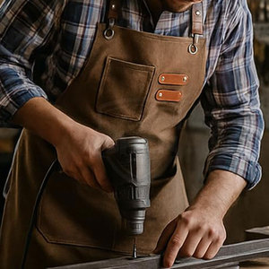 ผ้ากันเปื้อนหนังขายดี ลดราคาพิเศษ รุ่นใหม่ปี 2025 สีตามสั่ง ราคาโรงงาน สำหรับขายออนไลน์ - Product Image 6