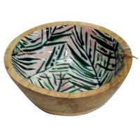 Nouveau design 2025 – Bol de service et de mélange unique en bois d'acacia, artisanat indien personnalisé, écologique, compatible lave-vaisselle, haute qualité