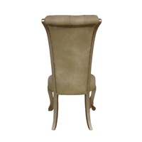 Ensemble de salle à manger de Style français, Table et chaise sculptées antiques en Champagne peintes, conçues pour l'intérieur de la maison de Style européen