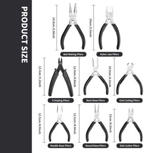Kit de herramientas para hacer joyas profesionales, juego de herramientas de alicates para microjoyería, juego de alicates para hacer joyas para manualidades DIY - Product Image 3