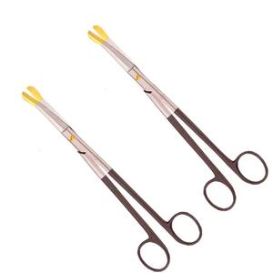 Tijeras Manuales Solz de 20 cm con Punta Dorada, Alta Calidad, Certificación CE, Certificación ISO13485, Instrumento de Cirugía Plástica de Clase I, Vástago Curvo - Product Image 4