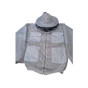 Veste de protection pour apiculteur avec voile rond et tissu en coton, veste d'apiculteur de qualité supérieure avec voile en maille amovible - Product Image 5