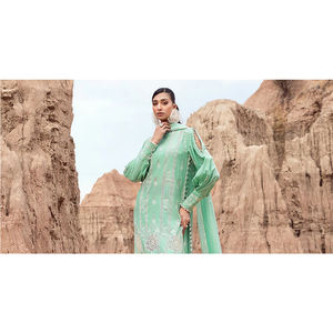 批发女式最优惠价格长袖定制女式派对礼服女式精品派对礼服刺绣设计 - Product Image 4