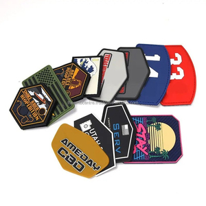 Nueva moda Pvc insignias etiqueta goma Logo proveedor personalizado Transferencia de Calor parches de goma insignias de Pvc para la venta tela de sarga - Product Image 6