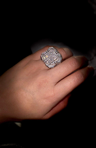 Vente chaude VVS Lab Cultivé 925 Sterling Silver Blanc Plaqué Or Bague De Fiançailles Cadeau De Mariage Hommes Femmes Diamant Test Passes - Product Image 4