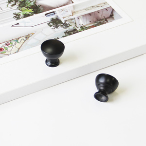 Modern Matte Black Zinc Alloy Contemporary Cabinet <b>Knobs</b> Drawer Pulls <b>for</b> <b>Dresser</b> Bedroom Bathroom-Durable Eco-Friendly - Product Image 2