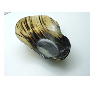 Eco-Friendly Horn <b>Bowl</b> Simple Stylish Polished Tabletop Food <b>Dessert</b> Serving <b>Bowl</b> for Home Hotel Party Decorative Serving Ware - Product Image 1