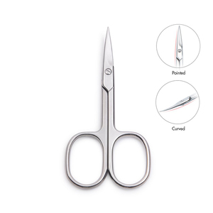 Ciseaux à cuticules pour ongles, vernis miroir, lames tranchantes, pointe pointue, acier métallique, manucure, orteil, ciseaux à ongles pour la beauté - Product Image 4