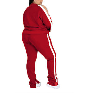 Chándal informal de talla grande para mujer de alta calidad, traje de dos piezas, ropa de invierno, chándales para mujer a la venta en línea - Product Image 5