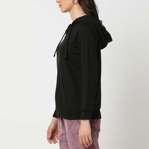 Sweat-shirts à capuche pour femmes en coton 100% avec logo personnalisé OEM, style streetwear, respirants, séchage rapide, haute qualité, vêtements d'automne et d'hiver - Product Image 2