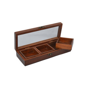 Juego de utensilios de cocina de madera de calidad clásica, decoración para Masala Dabba, color Natural, diseño de caja de comida picante - Product Image 6