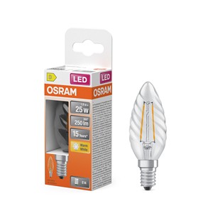 สำหรับ OSRAM LED Candle BW25 1.8W E14 6 ชิ้น ชุดเทียนไร้เปลวไฟและเทียน LED - Product Image 1