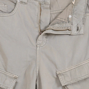 Pantalones Cortos Cargo para Hombre, 100% Algodón, Cintura Media, Estilo Casual, Secado Rápido, Transpirables, Cierre de Botones, Diseño Liso, Servicio OEM - Product Image 4