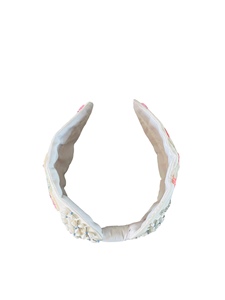 Best Quality New Fashionable Beaded Hairbands for Girls Everyday Wear <b>Silk</b> and Velvet Beaded Hair Accessories for Children - Product Image 4