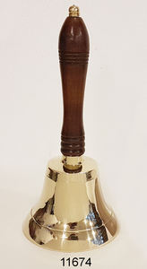 Campana de Mano de Latón Premium para Ceremonia de Puja Hindú, Ofrece un Diseño Auténtico y un Acabado Metálico Duradero - Product Image 2