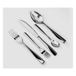 Modern loop Design of Silver Mirror Polished <b>Cutlery</b> Set Stainless Steel Knife Spoon and Fork Set <b>Cutlery</b> - Product Image 6