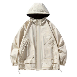 Sudaderas cortavientos para hombre, chaqueta con cremallera y capucha, manga larga a prueba de viento, prendas de vestir, sudaderas con capucha - Product Image 5