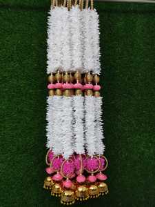 Traditional Elegant <b>Vintage</b> Jasmine Garland Jhoomer Bells Ganesh Chaturthi Diwali Punjabi Wedding Hanging Decorations for Mandap - Product Image 5