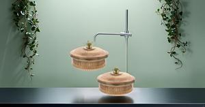 <b>Set</b> of 2 Handmade Eco-Friendly Indian <b>Dinnerware</b> Copper Tureen with Lid 700ml Serving Bowl - Product Image 5